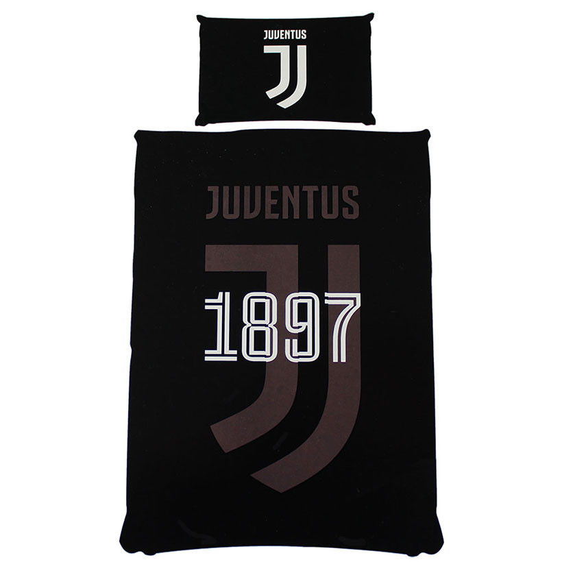 White Double Black Juventus FC Juventus Double Bed Set