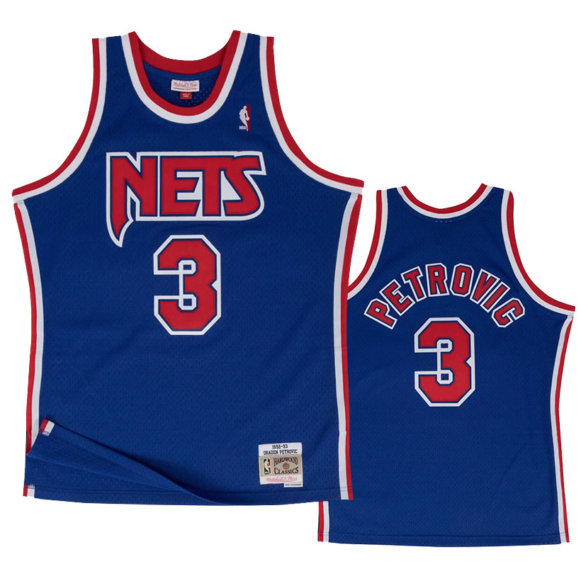 MitchellNess Brooklyn Nets Drazen Petrovic Swingman Jersey 2.0 1992-1993 