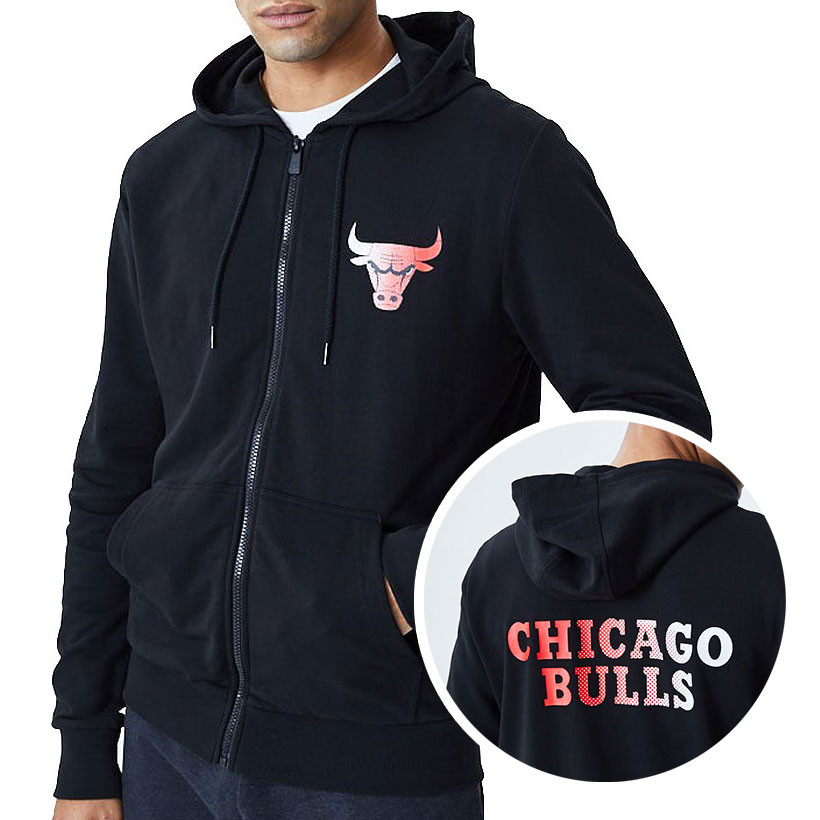 chicago bulls zip up hoodie