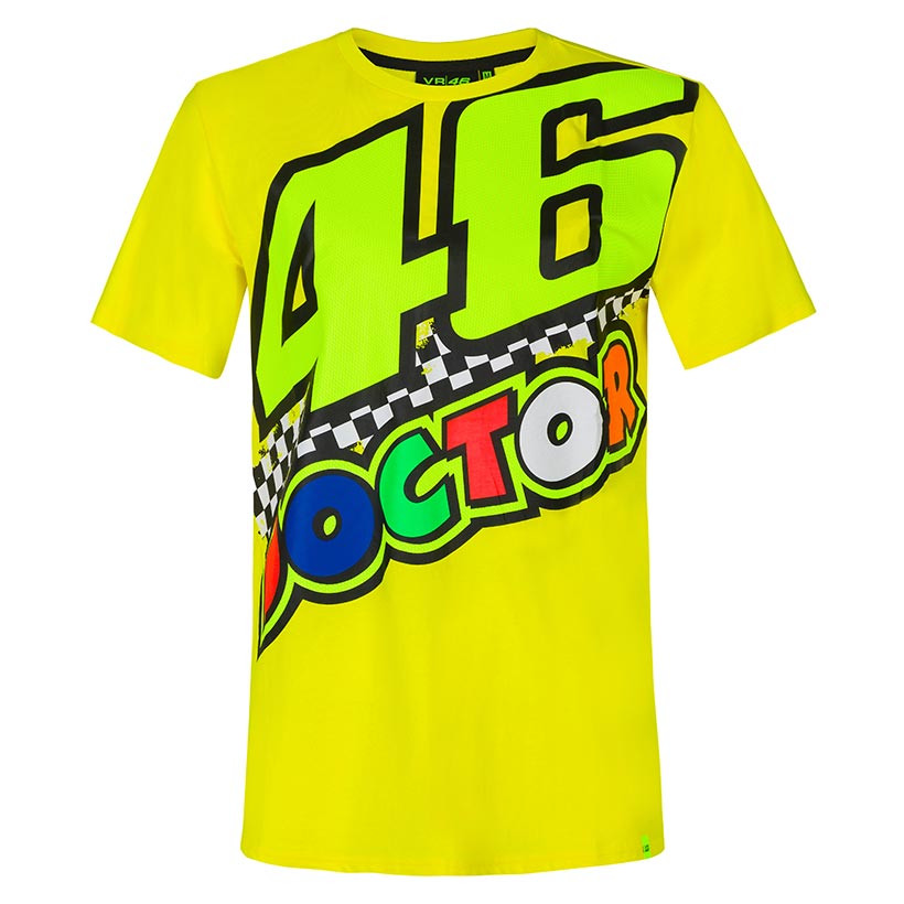 Official Valentino Rossi VR46 The Doctor White T'Shirt VRMTS 260006 