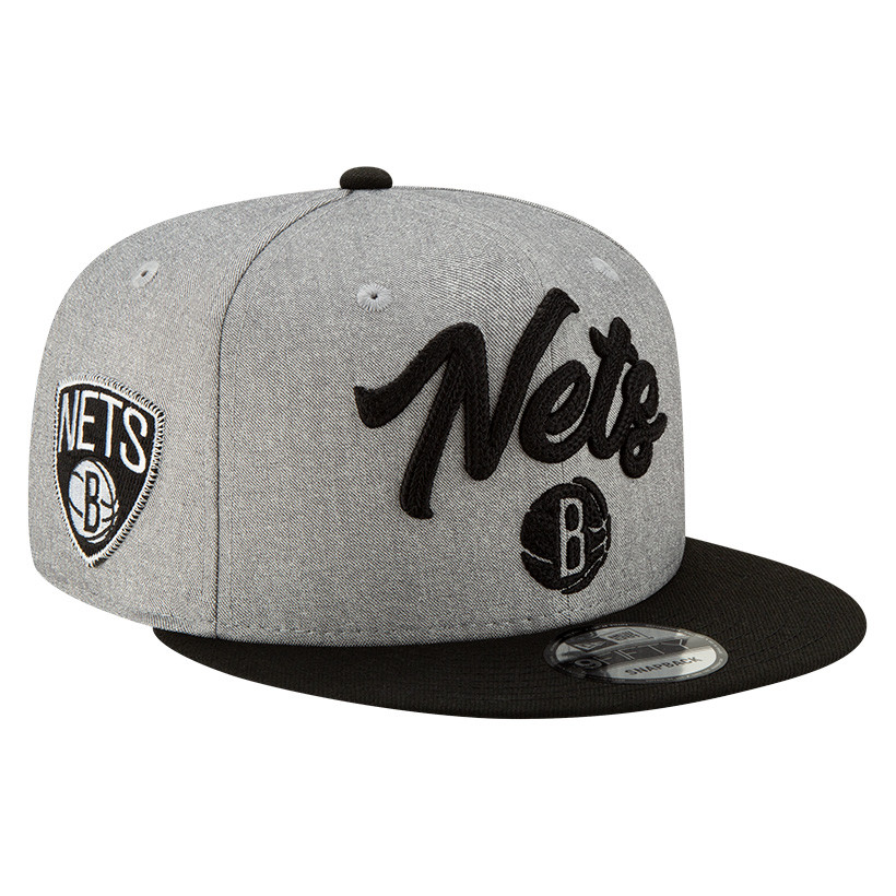 New Era 9FIFTY Brooklyn Nets NBA Script Team Black Cap