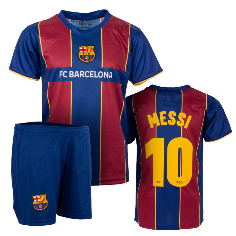 Huh Soeverein Gecomprimeerd FC Barcelona 1st Team Kids Training Set Jersey Messi