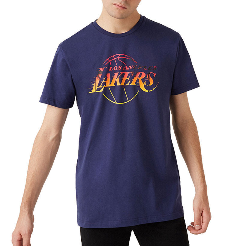 lakers new era shirt