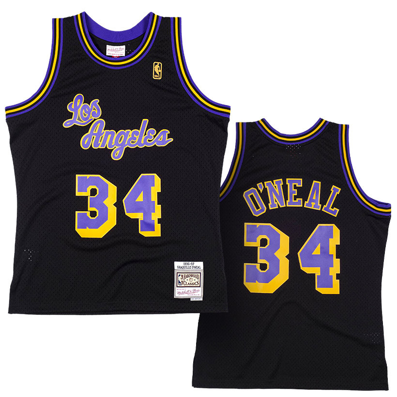 Shaquille O'Neal Los Angeles Lakers Mitchell & Ness 1996-97 Hardwood  Classics Reload 3.0 Swingman