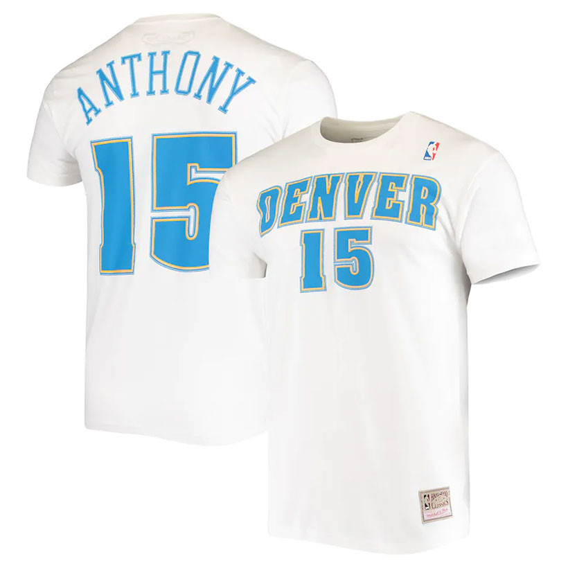 Carmelo Anthony 15 Denver Nuggets Mitchell & Ness T-Shirt