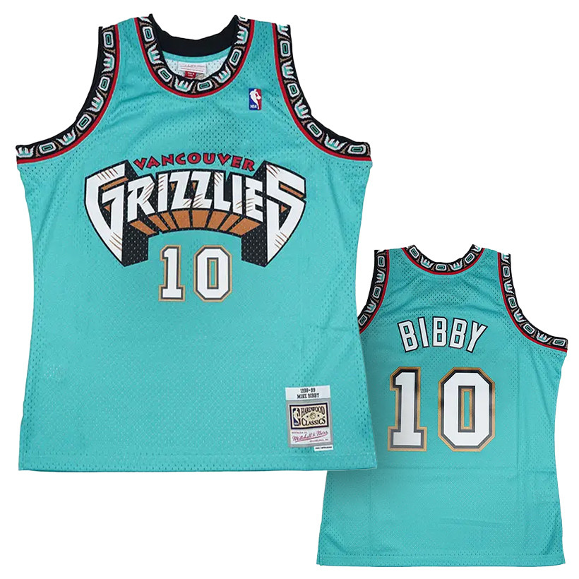 Vancouver Grizzlies Mitchell and Ness Mike Bibby Baseball Jersey