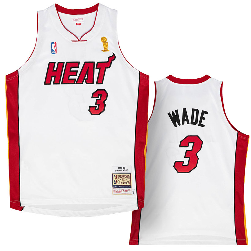 Dwyane Wade 3 Miami Heat 2005-06 Mitchell and Ness Authentic