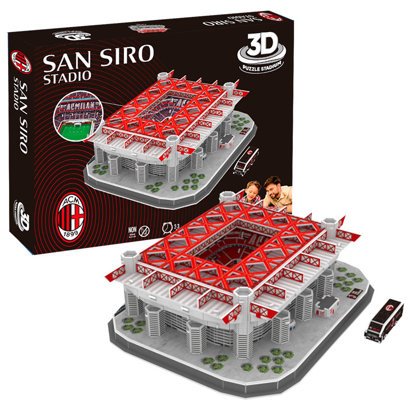 AC Milan San Siro 3D Stadium Puzzle - BARTER HUTT