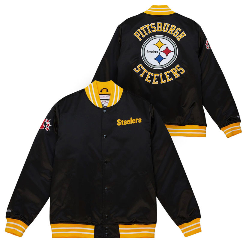 Pittsburgh Steelers Mitchell & Ness Heavyweight Satin Jacket