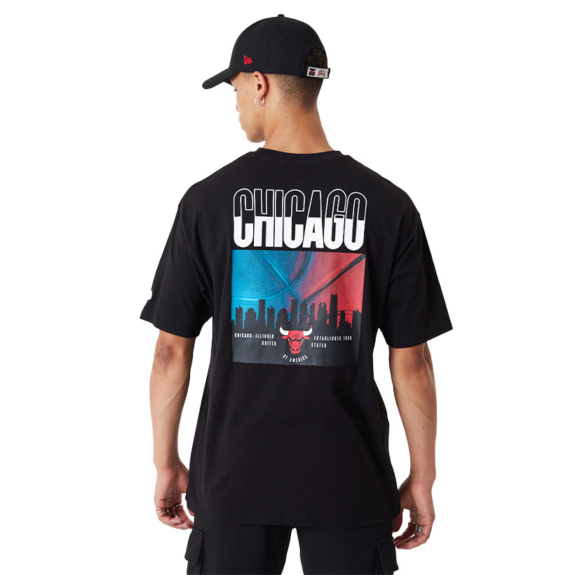 Official New Era NBA Infill Logo Miami Heat Oversized T-Shirt