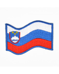 Slovenija našitek zastava valovita