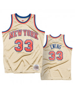 Patrick Ewing 33 New York Knicks 1997 Mitchell & Ness Gold Swingman dres 