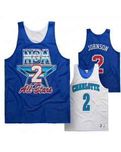 Larry Johnson 2 Charlotte Hornets All Star 1993 Mitchell & Ness obojestranski Mesh Tank Top