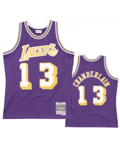 Wilt Chamberlain 13 Los Angeles Lakers 1971-72 Mitchell & Ness Road Swingman maglia