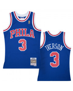 Allen Iverson 3 Philadelphia 76ers 1996-97 Mitchell & Ness Alternate Swingman dres 