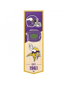 Minnesota Vikings 3D Stadium Banner slika