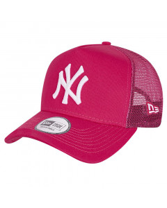 New York Yankees New Era Tonal Mesh Trucker A-Frame Pink Mütze