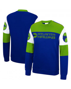 Atlanta Hawks Mitchell & Ness Perfect Season Crew Fleece pulover