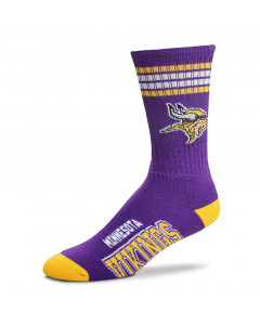 Minnesota Vikings For Bare Feet Graphic 4-Stripe Deuce nogavice 