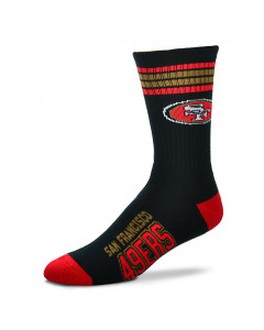 San Francisco 49ers For Bare Feet Graphic 4-Stripe Deuce nogavice