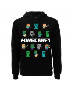 Minecraft Creeper otroški pulover s kapuco