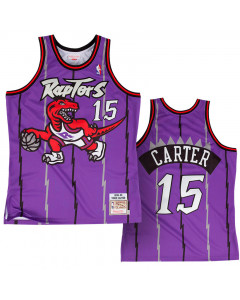Vince Carter 15 Toronto Raptors 1998-99 Mitchell & Ness Authentic Road dres