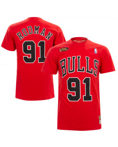 Dennis Rodman 91 Chicago Bulls Mitchell and Ness HWC T-Shirt