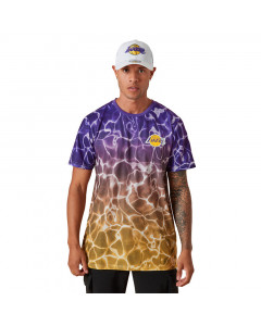 Los Angeles Lakers New Era Team Colour Water Print T-Shirt