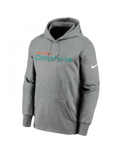 Miami Dolphins Nike Wordmark Therma pulover s kapuco