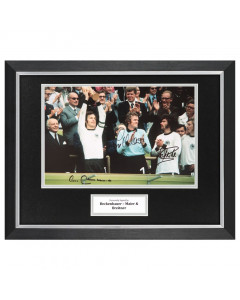 Beckenbauer, Maier & Breitner Signed 16"x12" Framed Photo Display Autograph COA