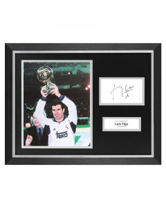 Luis Figo Signed 16"x12" Framed Photo Display Real Madrid Autograph Memorabilia COA