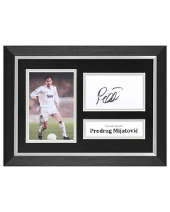 Predrag Mijatovic Signed A4 Framed Photo Display Real Madrid Autograph Memorabilia COA