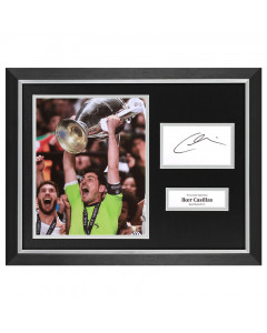 Iker Casillas Signed 16"x12" Framed Photo Display Real Madrid Autograph Memorabilia COA
