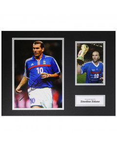 Zinedine Zidane Signed 16"x12" Photo Display France Autograph Memorabilia COA