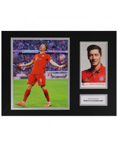 Robert Lewandowski Signed 16"x12" Photo Display Bayern Autograph Memorabilia COA