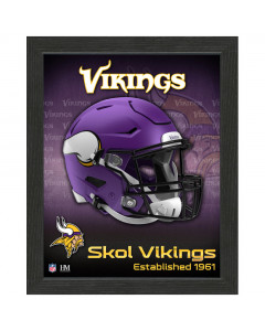 Minnesota Vikings Team Helmet Frame fotografija v okvirju