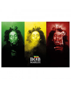 Bob Marley Tricolour Smoke Pyramid Maxi poster