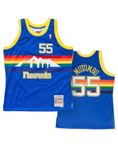 Dikembe Mutombo 55 Denver Nuggets 1991-92 Mitchell and Ness Swingman Road dres