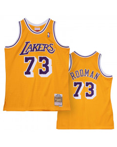 Dennis Rodman 73 Los Angeles Lakers 1998-99 Mitchell and Ness Swingman dres