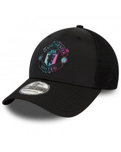 Manchester United New Era 39THIRTY Stretch Fit Black Holographic Mütze