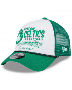 Boston Celtics New Era 9FORTY A-Frame Trucker Rally Drive Cap