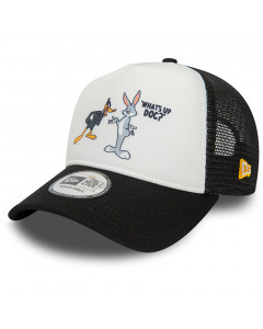 Daffy Duck and Bugs Bunny Looney Tunes New Era A-Frame Trucker Cappellino 