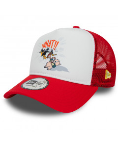 Daffy Duck and Porky Pig Looney Tunes New Era A-Frame Trucker Cappellino 