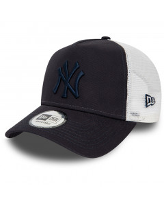 New York Yankees New Era A-Frame Trucker League Essential Navy Cap