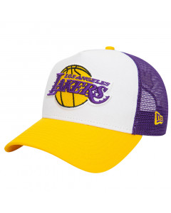 Los Angeles Lakers New Era 9FORTY A-Frame Trucker NBA Cappellino