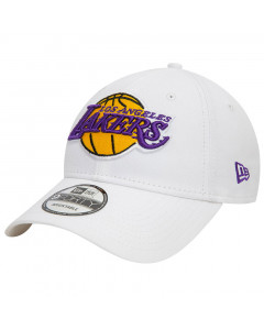 Los Angeles Lakers New Era 9FORTY Sidepatch White Cappellino