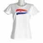 Kroatien Damen T-Shirt Flagge
