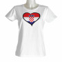 Hrvaška ženska majica srček