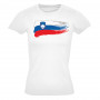 Slovenija T-shirt da donna bandiera