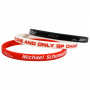 Michael Schumacher 3x braccialetto in silicone